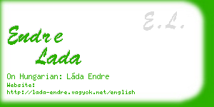 endre lada business card