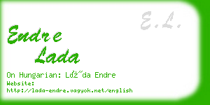 endre lada business card